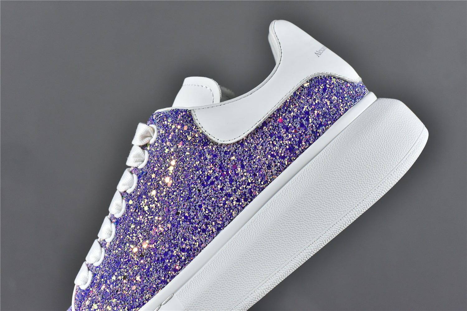 Alexander McQ Oversized Sneaker Purple Glitter