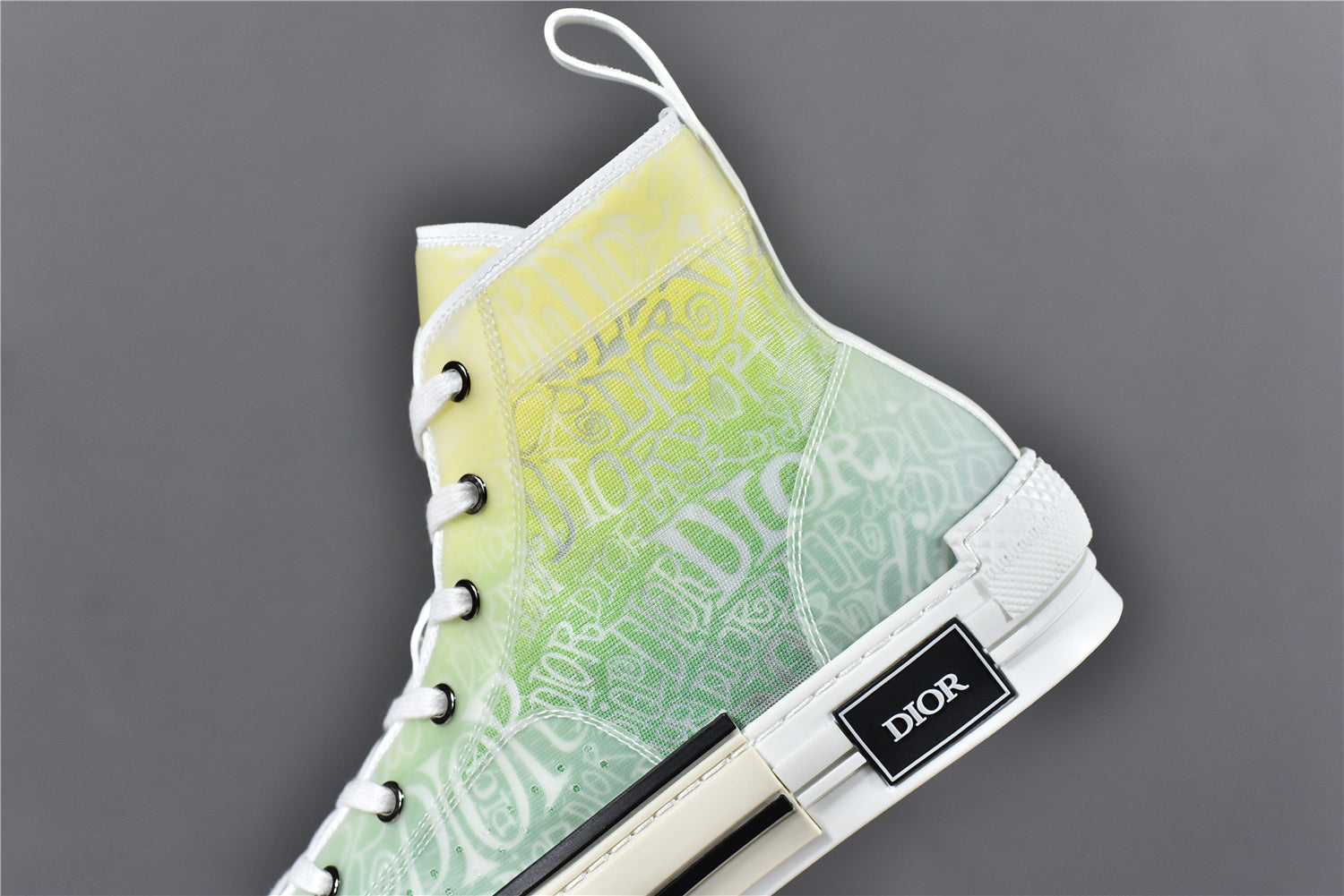Dior B23 High-Top Sneaker 'Yellow and Green'